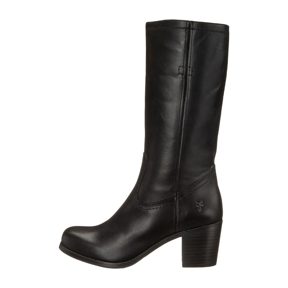 FRYE Black Leather Kendall Pull-on Boots Sz 8